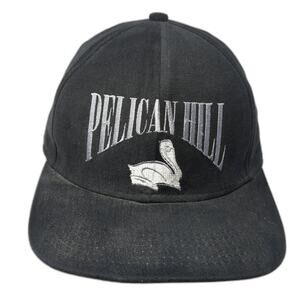 Pelican Hill Slideback Baseball Cap Black M Adjustable Embroidered Royal Grip